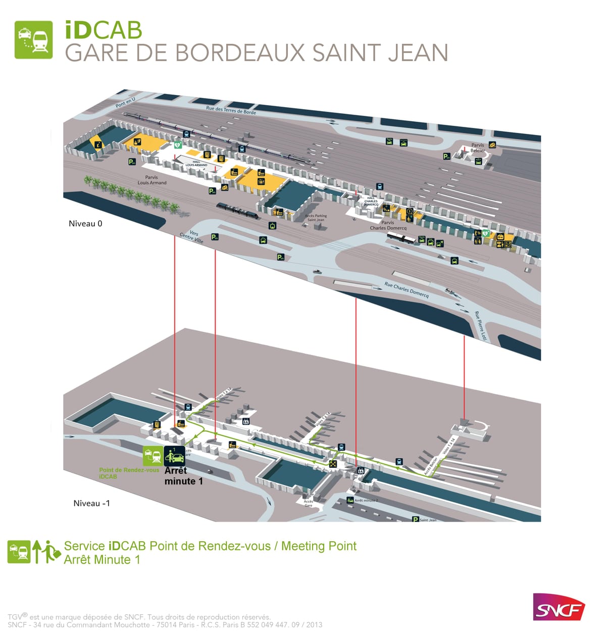 peta dari Bordeaux st jean